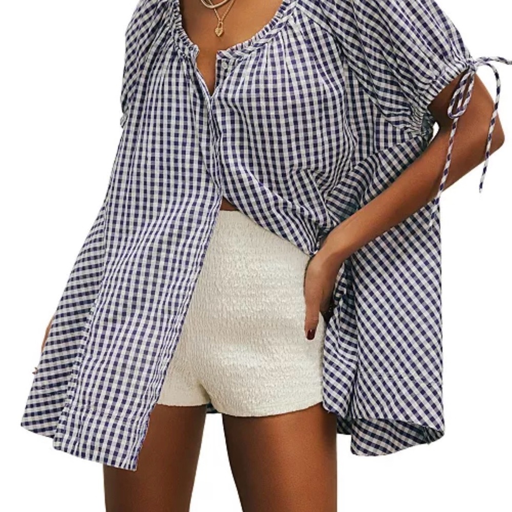 Free People Women's Farley Gingham Tunic Top